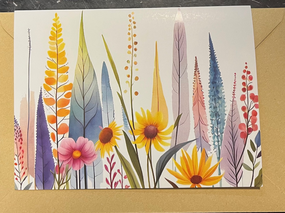 FOLDED GREETING CARD MODERN
