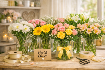 Valentine’s Florist Choice Flowers - Let the experts work their magic with a unique Valentine’s Day gift wrap.