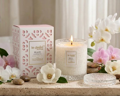 Peace (Orchid Magnolia) - Aromatherapy Soy Candle - Elevate your sanctuary with our signature Aromatherapy collection of reed diffusers and artisan candles. Each scent is meticulously blended to evoke a specific emotional state, hou